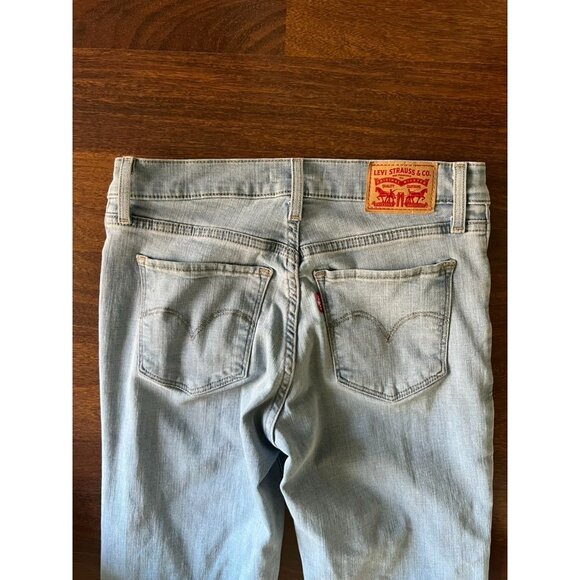 Levi’s 314 Shaping Straight Women’s Jeans Size 26 Light Wash Stretch Mid Rise - Picture 6 of 6